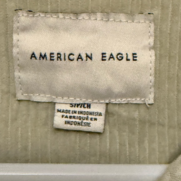 American Eagle Outfitters Beige Corduroy Shirt - Picture 2 of 3